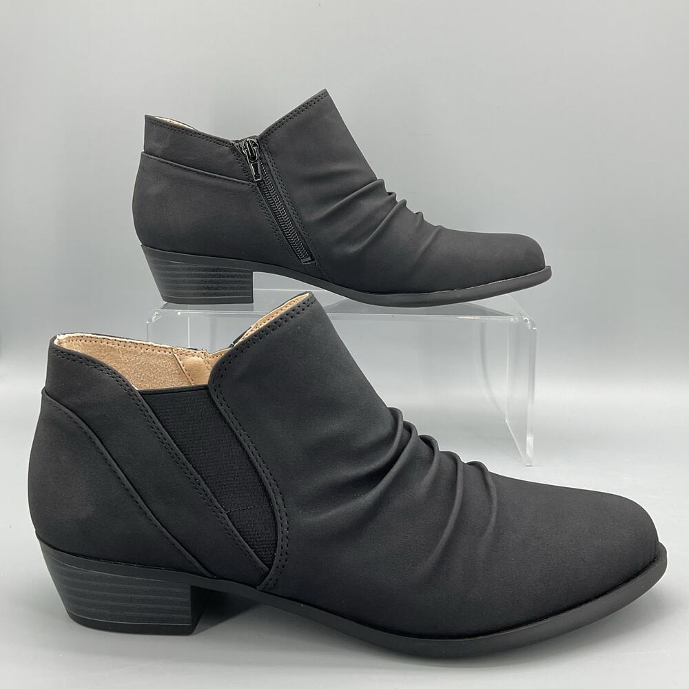 NEW Lifestride Women’s Aurora Ankle Boots Black Size 10W